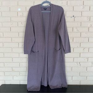Torrid Plus Size 2X Soft Long Duster Cardigan Sweater Pockets Neutral Comfort